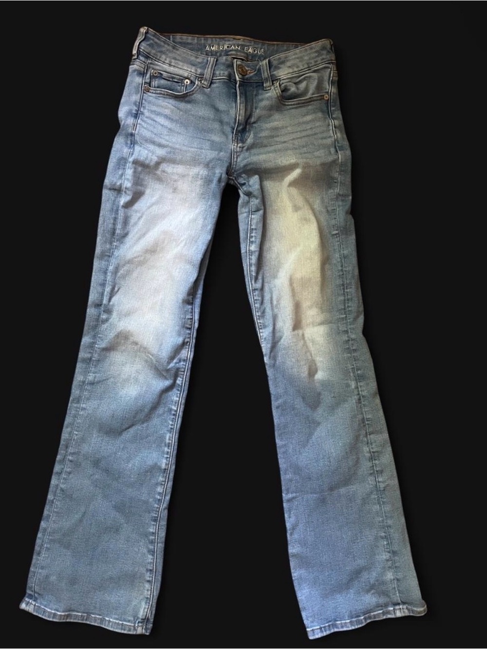 American Eagle Women's Light Wash Bootcut Jeans - Light Blue